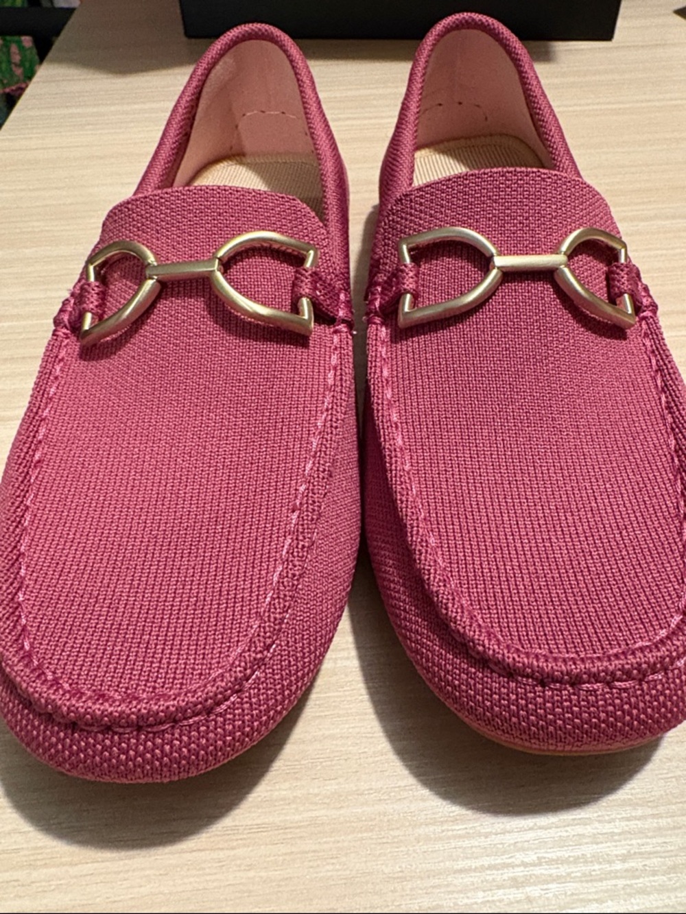 NWOT Rothy's Pink The Double Bit Driver Loafers - Picture 4 of 6